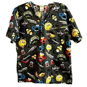 Sesame Street uniform top size large